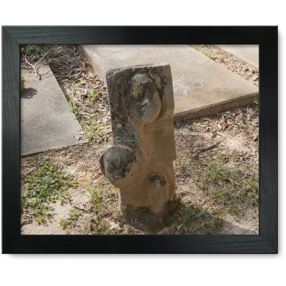 Framed Print: Gravestones At The Cemetery, Mt. Nebo, Alabama, 2010