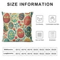 thumbnail image 5 of Shiartex  Spring Easter Pillow Covers Colorful Eggs Decor Throw Pillows Case for Couch Rabbit Holiday Pillowcase Outdoor Decorative Cushion Cases for Sofa Bed Decorations ，Multi-Size, 5 of 5