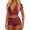 Red, variant on Black 3 Piece Outfits for Women Short Sleeve Stripe Crop Top Bodycon Mini Shorts Set Women Summer Sets