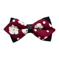 thumbnail image 1 of Amedeo Exclusive Nœud Papillon Pré-Noué à Pois Rouge Noir Blanc pour Homme, 1 of 1