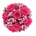 thumbnail image 4 of From You Flowers - Pink Rose & Alstroemeria Bouquet with Free Vase (Fresh Flowers), 4 of 6
