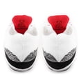 thumbnail image 4 of Yours 2 Keep Soft Plush Foam Cozy White Marble Sneaker Slippers Unisex, Size Fits 6-11, 4 of 10