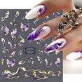 thumbnail image 3 of POWPOP 3D Pegatinas para Nail Art con Diseño de Mármol y Ondas, 6 piezas, 3 of 9