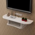 thumbnail image 1 of Wall Mounted TV Cabinet Wall Shelf Floating Shelf TV Console TV Stands Multimedia Storage Shelf Display Shelf Bedroom Living Room Decoration Shelves Bookshelf Goods Rack TV Bracket, 1 of 4