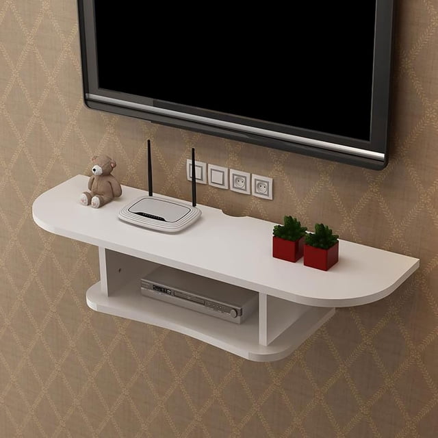 Wall Mounted TV Cabinet Wall Shelf Floating Shelf TV Console TV Stands Multimedia Storage Shelf Display Shelf Bedroom Living Room Decoration Shelves Bookshelf Goods Rack TV Bracket