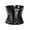 Black, variant on QHFBli Women PU Leather Corset Top for Date Night Party Lace-up Tied Zipper Going Out Bustier