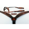 thumbnail image 2 of Horse Saddle Tack Rodeo Bridle Western Leather Headstall Breast Collar 78112A, 2 of 2