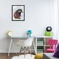 thumbnail image 4 of Stupell Industries Bohemian Badger with Garden Blooms Black Floating Frame Canvas Art, 17 x 21, by Fab Funky, 4 of 8