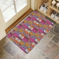 thumbnail image 4 of Bohemian Color Geometric Design (1) Door Mat 30 X 17 Inch Welcome Doormat Indoor Outdoor Entrance Floor Mat Non Slip Spring Summer Decor Rubber Mats, 4 of 6