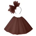 thumbnail image 7 of QHFBli Womens Pleated Skater Skirt Basic Casual High Waisted Ruffles Flared Mini Lingerie Skirts, 7 of 7