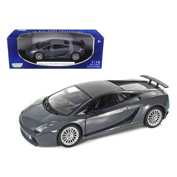 Lamborghini Gallardo Superleggera Grey 1/18 Diecast Model Car by Motormax