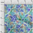 thumbnail image 2 of oneOone Viscose Chiffon Turquoise Green Fabric Abstract Sewing Fabric By The Yard Printed Diy Clothing Sewing Supplies 42 Inch Wide, 2 of 5