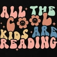 thumbnail image 2 of CafePress - All The Cool Kids Are Reading Maternity T Shirt - Maternity Dark T-Shirt, 2 of 3