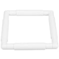 thumbnail image 2 of HLONK Plastic Embroidery Hoop Square Embroidery Frame Reusable Cross Stitch Snap Frames White Plastic Quilting Hoops, 2 of 10