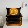 thumbnail image 5 of Orange Soccer Comforter Sets Full Size Teens Adults,Neon Light Bedding Set,Sports Lover Down Comforter Bedroom Decor,Football Game Bed Set, 5 of 7