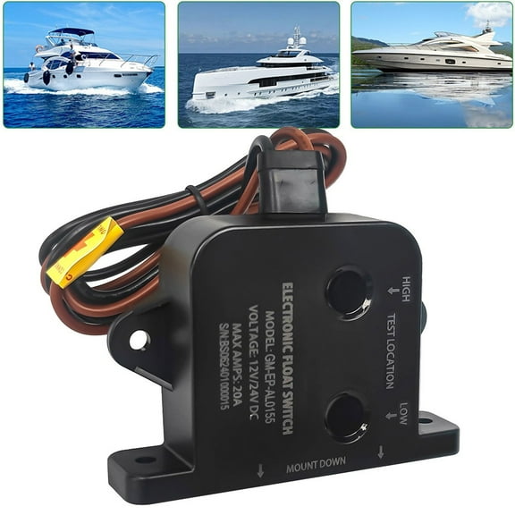 DAMIFU 12V 24V Marine Bilge Pomp Sensor Electric Bilge Float Automatic Switch