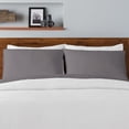 thumbnail image 5 of Ella Jayne 100% Cotton Sateen 500 Thread Count Deep Pocket 4-piece Sheet Set, Full, Charcoal, 5 of 6