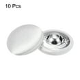 thumbnail image 4 of Uxcell 10pcs 32L Fabric Cloth Covered Button 20mm Round Metal Sewing Buttons for Suits Dress Blouses, White, 4 of 6