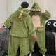 thumbnail image 3 of Pijama de dinosaurio para hombre y mujer, ropa de dormir con capucha, terciopelo Coral, Kigurumis, suave, para invierno, 3 of 4