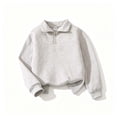 thumbnail image 6 of Auroural Girls 2 Piece Sets 10-12 Girl's Long Sleeves Quarter Zipper Sweatshirt Leisure Two-Piece Set Kids Girls Sweatsuit Set Girls Clothes, 6 of 7