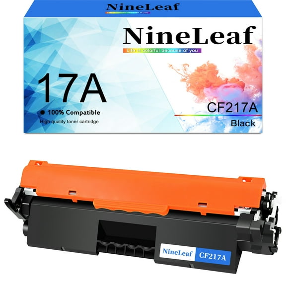 NineLeaf CF217A Compatible Toner Cartridge Replacement for HP 17A Black Toner Cartridge to use for LaserJet Pro MFP M130a M130fn M130fw M130nw M102a M102w Printer Ink (1PCS)
