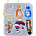 thumbnail image 1 of Earrings Casting Mold Geometric DIY Jewelry Silicone Mold Earrings Resin Mold, 1 of 10
