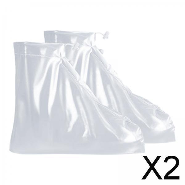 2x Cubiertas Impermeables para Zapatos, Cubiertas para Botas, Cubiertas para Zapatos para Lluvia, Cubrezapatos Reutilizables, Protectores de Zapatos C 2 piezas