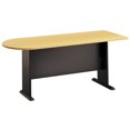 thumbnail image 2 of Peninsula Desk Savannah Beech Top, Slate Gray Base, 2 of 4