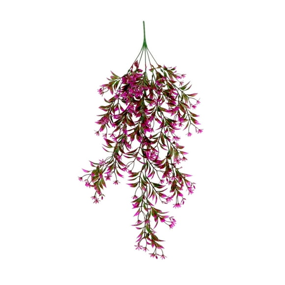 Red 29.53 Inch Artificial Hanging Red Vine Plants Set Of 2 Fake Rattan Greenery Wall Decor For Indoor Outdoor Home Garden #2676R
