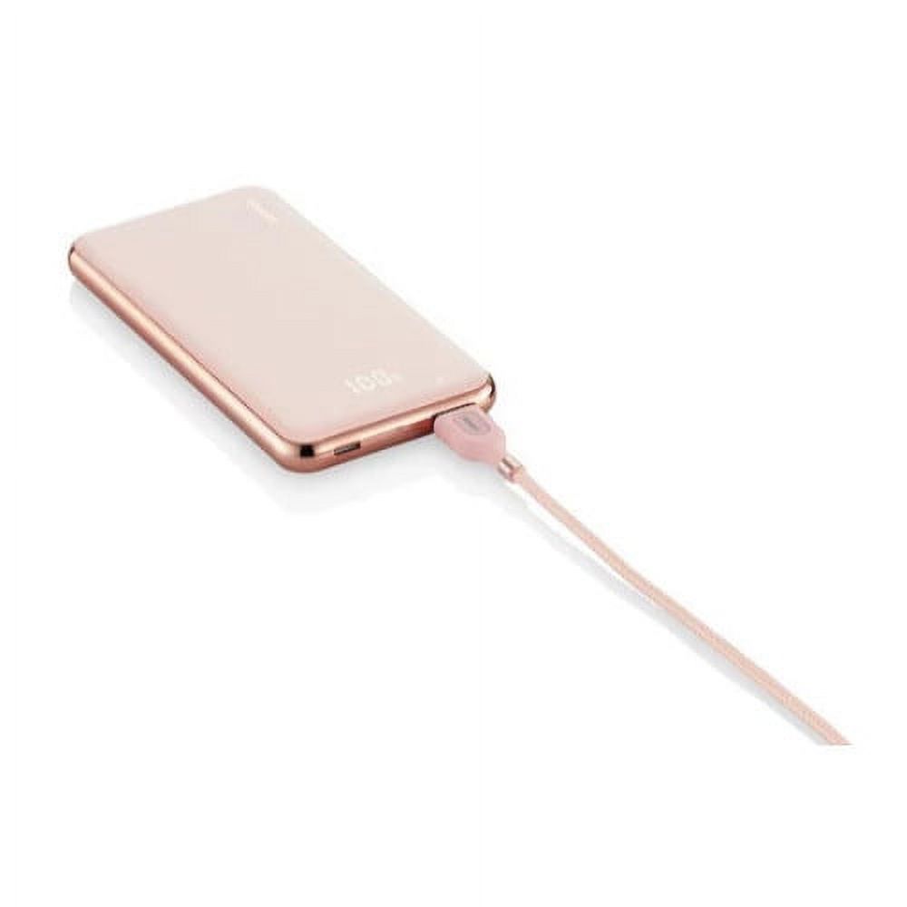 Ubio Labs Silhouette 6,000mAh Portable Power Bank (Pink/Rose Gold) - image 3 of 4