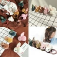 thumbnail image 2 of US Pompom Ball Rabbit Hair Rope Tie Ponytail Holder + Hair Clip Girl Gift Set, 2 of 7