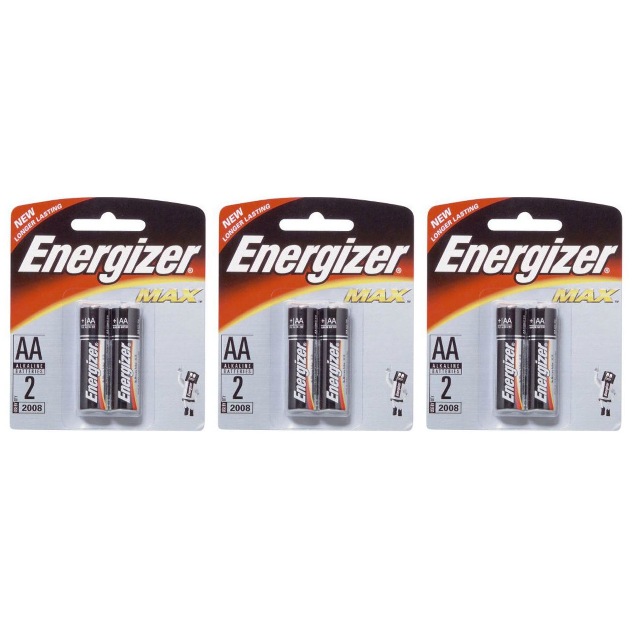 Energizer Max AA - 2 Pack Retail Carded - 3 Cards + Free Shipping