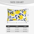 thumbnail image 6 of Daiia Tropical Lemon Bedding Waterproof Pillow Protector Zippered Queen – Bed Bug Proof Pillow Encasement-16"x24", 6 of 9