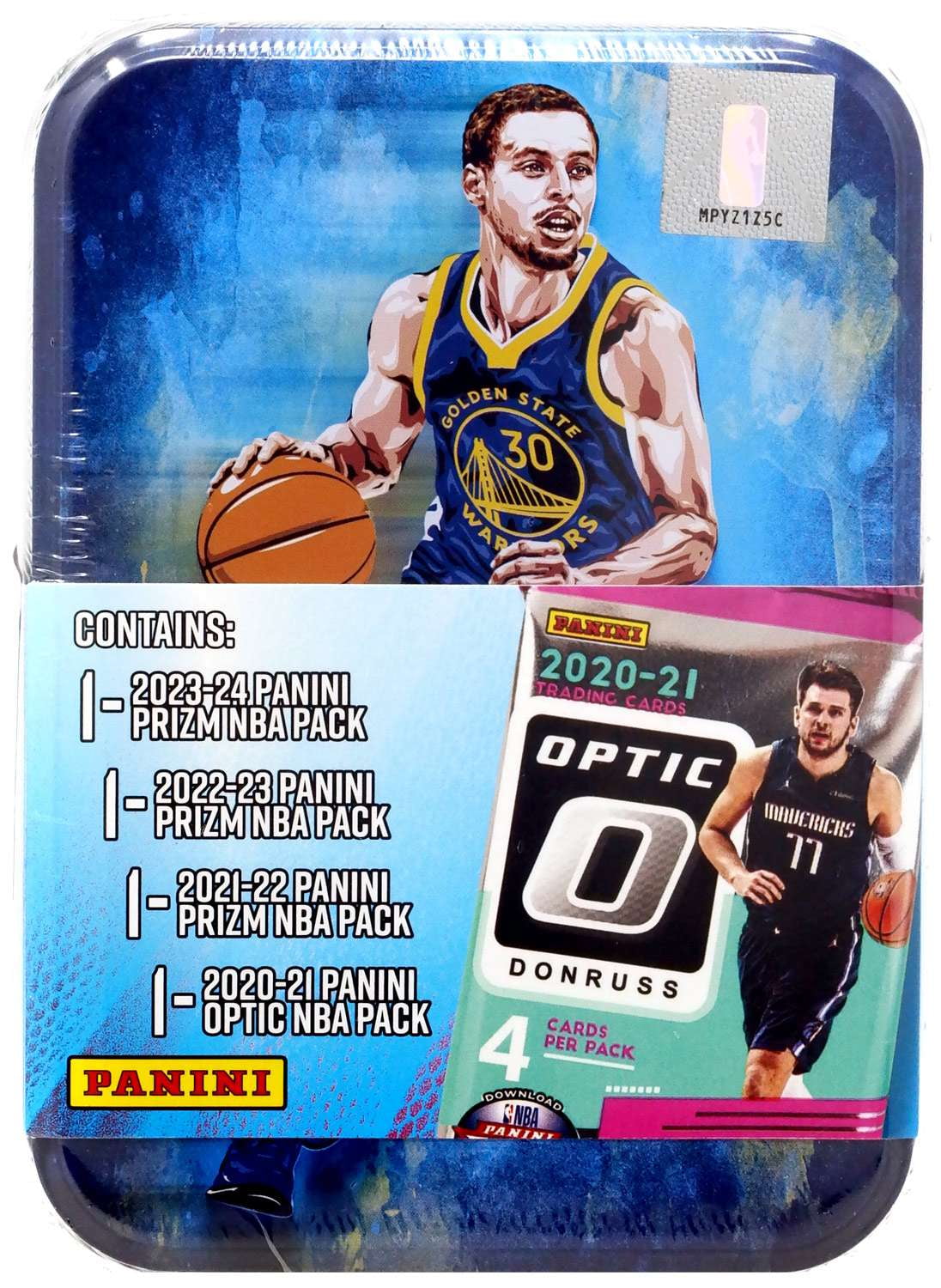 NBA Panini Prizm Stephen Curry Trading Card COLLECTOR Tin (Version