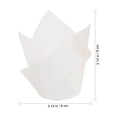 thumbnail image 4 of BRIGHTFUFU 100pcs Tulip Baking Cups Assorted Color Practical Design for Ice Creams and Small Cakes, 4 of 8