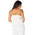 thumbnail image 4 of Celebrity Pink Women's Spaghetti Strap Button Front Stripe Tank, Sizes XS-XXXL, 4 of 8