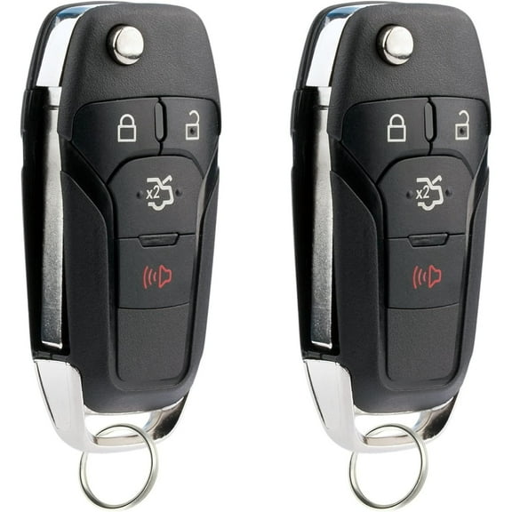 2X Flip Key for 2013 2014 2015 2016 Ford Fusion Keyless Entry Remote Fob (N5F-A08TAA 164-R7986)