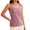 Pink, variant on Womens Fleece Lined Tank Tops Crew Neck Sleeveless Base Layer Undershirt for Cold Weather
