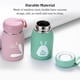 thumbnail image 5 of Cateissary Botella de viaje aislada de 320ml, taza de vacío ligera de seguridad, taza de agua de mano a prueba de fugas, Hotel, hogar, escuela, Camping Cocina y Comedor Rosa/320ML Cateissary HA065441-02, 5 of 6