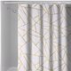 thumbnail image 3 of Cortina de ducha Línea dorada Triángulos amarillos Cortina de baño textil Efecto antimoho Cortina de ducha lavable 12 anillas en C Peso inferior, 3 of 4