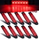 thumbnail image 1 of 10 Uds 6 LED luz indicadora lateral roja luz indicadora luz indicadora lateral trasera para camión remolque RV cabina barco autobús camión luz LED de posición, 1 of 5