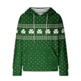 thumbnail image 3 of Women's St Patricks Day Sweatshirt Long Sleeve Crewneck Irish Shamrock Print Hoodie Plus Size Saint Patricks Shirt Multicolor S, 3 of 4