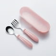 thumbnail image 3 of Dream Lifestyle Toddler Utensils Toddler Flatware with Silicone Handle Kids Eating Utensils Fork Spoon with Storage Box Stainless Steel Cutlery Children Cutlery, 3 of 5