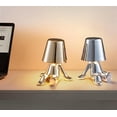 thumbnail image 3 of Graflsoa Golden Thinker Lampe de Bureau - Commande Tactile Réglable, Pose Créative, 3 Modes d'Éclairage, Chargement USB, Matériau en Résine, Parfaite pour la Déco de la Maison, 3 of 7