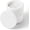 White, variant on Marble Qtip Holder with Brass Lid for Cotton Swabs,Balls,Pads,Floss Picks Large Capacity Marble Apothecary Jar for Bathroom Essentials Decor, Vanity Makeup Storage Organizer Grey (WH079)
