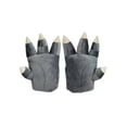 thumbnail image 3 of Godzilla Original Series - Godzilla Gray Plush Gloves, 3 of 3