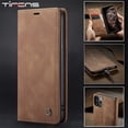 thumbnail image 2 of Funda tipo billetera con tapa magnética de lujo para iPhone 14 13 12 Mini 11 Pro XS Max X XR 8 7 6s 6 Plus 5 5s SE 2020 2022, funda de cuero para tarjetas Deng Xun unisex, 2 of 2