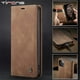 thumbnail image 2 of Funda tipo billetera con tapa magnética de lujo para iPhone 14 13 12 Mini 11 Pro XS Max X XR 8 7 6s 6 Plus 5 5s SE 2020 2022, funda de cuero para tarjetas Tan Jianjun unisex, 2 of 2