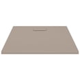 thumbnail image 2 of vidaXL Plateau de Base de Douche SMC Brun 100x80 cm, 2 of 5