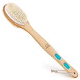 thumbnail image 1 of Cepillo de espalda con mango largo para ducha - Cepillo exfoliante de doble cara suave y firme para baño y cuerpo para hombres y mujeres - Cepillo de ducha para espalda húmedo, 1 of 5